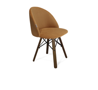Обеденный стул SHT-ST35 / SHT-S70 (горчичный/темный орех/черный муар) в Артеме