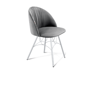 Обеденный стул SHT-ST35-1 / SHT-S100 (угольно-серый/хром лак) в Артеме