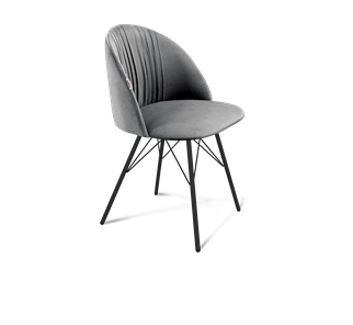 Обеденный стул SHT-ST35-1 / SHT-S37 (угольно-серый/черный муар) в Артеме