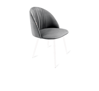 Обеденный стул SHT-ST35-1 / SHT-S95-1 (угольно-серый/белый муар) в Артеме