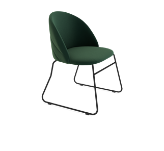 Обеденный стул SHT-ST35-2 / SHT-S167 (лиственно-зеленый/черный муар) во Владивостоке