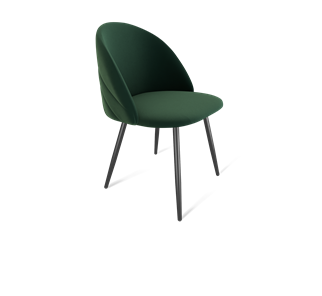 Обеденный стул SHT-ST35-2 / SHT-S95-1 (лиственно-зеленый/черный муар) во Владивостоке
