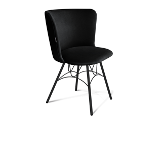 Обеденный стул SHT-ST36 / SHT-S100 (ночное затмение/черный муар) в Артеме