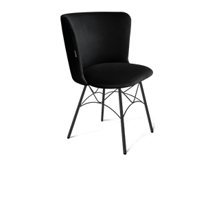 Обеденный стул SHT-ST36 / SHT-S107 (ночное затмение/черный муар) в Артеме