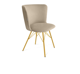 Обеденный стул SHT-ST36 / SHT-S37 (ванильный крем/золото) в Артеме