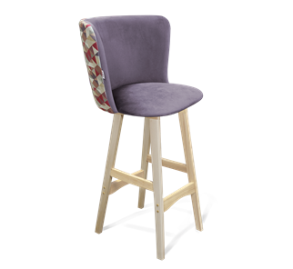 Барный стул SHT-ST36-4 / SHT-S65 (сумеречная орхидея/прозрачный лак) в Артеме