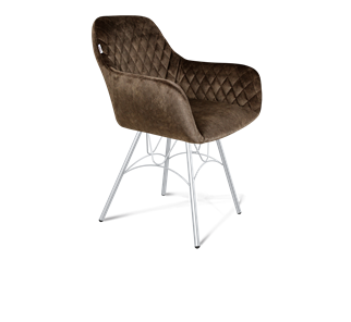 Обеденный стул SHT-ST38 / SHT-S100 (кофейный трюфель/хром лак) в Артеме