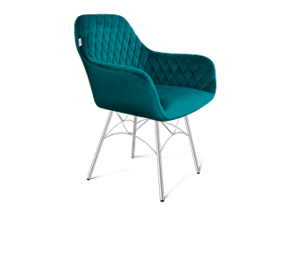 Обеденный стул SHT-ST38 / SHT-S107 (альпийский бирюзовый/хром лак) в Артеме