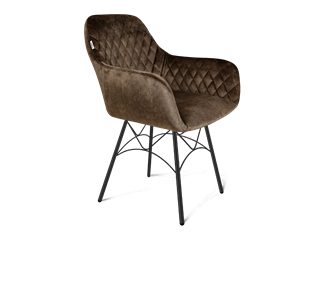 Обеденный стул SHT-ST38 / SHT-S107 (кофейный трюфель/черный муар) в Артеме