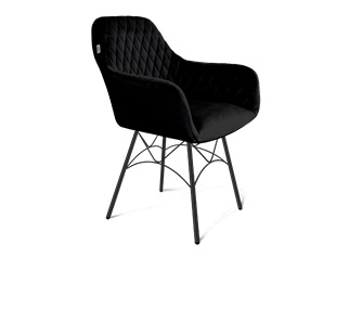 Обеденный стул SHT-ST38 / SHT-S107 (ночное затмение/черный муар) в Артеме