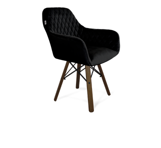 Обеденный стул SHT-ST38 / SHT-S70 (ночное затмение/темный орех/черный муар) в Артеме