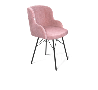 Обеденный стул SHT-ST39 / SHT-S64 (пыльная роза/черный муар) в Артеме