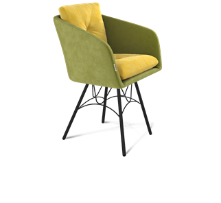 Обеденный стул SHT-ST43-2 / SHT-S100 (фисташковый десерт/черный муар) в Артеме