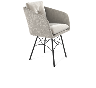 Обеденный стул SHT-ST43-2 / SHT-S107 (морозное утро/черный муар) в Артеме