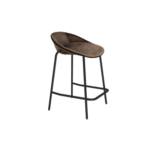Полубарный стул SHT-ST19-SF1 / SHT-S29P-1 (кофейный трюфель/черный муар) в Артеме