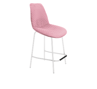 Полубарный стул SHT-ST29-С22 / SHT-S29P-1 (розовый зефир/белый муар) во Владивостоке