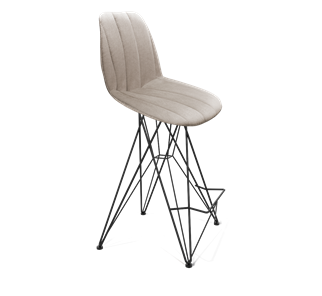 Полубарный стул SHT-ST29-С22 / SHT-S66-1 (лунный камень/черный муар) в Артеме