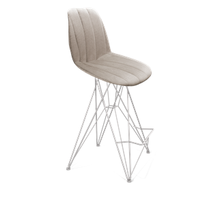 Полубарный стул SHT-ST29-С22 / SHT-S66-1 (лунный камень/хром лак) в Уссурийске