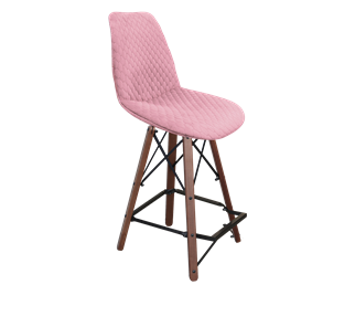 Полубарный стул SHT-ST29-С22 / SHT-S80-1 (розовый зефир/темный орех/черный) во Владивостоке
