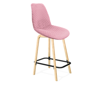 Полубарный стул SHT-ST29-С22 / SHT-S94-1 (розовый зефир/прозрачный лак/черный муар) во Владивостоке