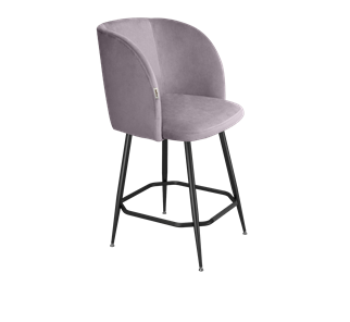 Полубарный стул SHT-ST33 / SHT-S148-1 (сиреневая орхидея/черный муар/золото) в Артеме