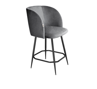 Полубарный стул SHT-ST33 / SHT-S148-1 (угольно-серый/черный муар/золото) во Владивостоке
