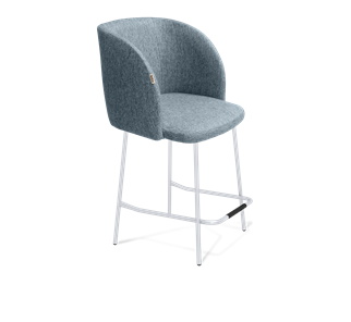 Полубарный стул SHT-ST33 / SHT-S29P-1 (синий лед/хром лак) во Владивостоке - предосмотр