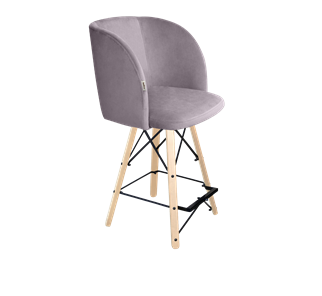 Полубарный стул SHT-ST33 / SHT-S80-1 (сиреневая орхидея/прозрачный лак/черный) во Владивостоке - предосмотр