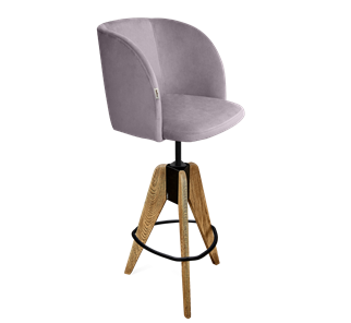 Полубарный стул SHT-ST33 / SHT-S92 (сиреневая орхидея/браш.коричневый/черный муар) во Владивостоке - предосмотр