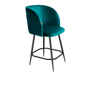 Полубарный стул SHT-ST33-1 / SHT-S148-1 (альпийский бирюзовый/черный муар/золото) во Владивостоке - предосмотр