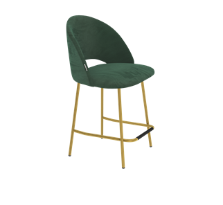 Полубарный стул SHT-ST34 / SHT-S29P-1 (лиственно-зеленый/золото) во Владивостоке