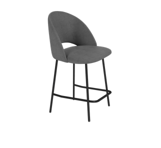 Полубарный стул SHT-ST34 / SHT-S29P-1 (платиново-серый/черный муар) в Артеме