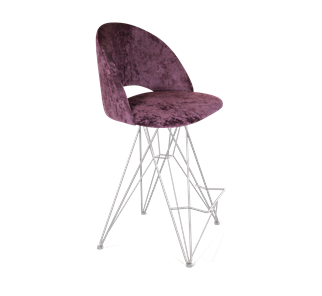 Полубарный стул SHT-ST34 / SHT-S66-1 (вишневый джем/хром лак) в Артеме