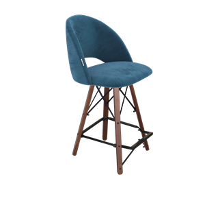 Полубарный стул SHT-ST34 / SHT-S80-1 (тихий океан/темный орех/черный) в Артеме