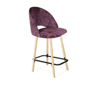 Полубарный стул SHT-ST34 / SHT-S94-1 (вишневый джем/прозрачный лак/черный муар) в Артеме