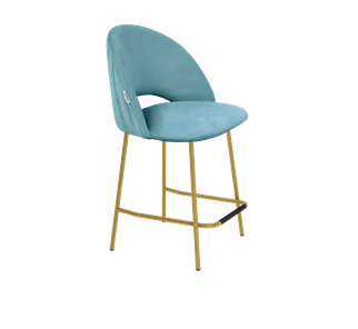 Полубарный стул SHT-ST34-1 / SHT-S29P-1 (голубая пастель/золото) во Владивостоке