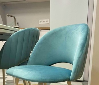 Полубарный стул SHT-ST34-1 / SHT-S65-1 (голубая пастель/светлый орех) во Владивостоке - предосмотр 7