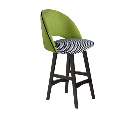 Полубарный стул SHT-ST34-3 / SHT-S65-1 (оливковый/гусиная лапка/венге) во Владивостоке - изображение