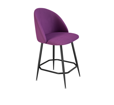 Полубарный стул SHT-ST35 / SHT-S148-1 (ягодное варенье/черный муар) во Владивостоке - изображение