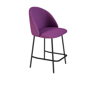 Полубарный стул SHT-ST35 / SHT-S29P-1 (ягодное варенье/черный муар) в Артеме