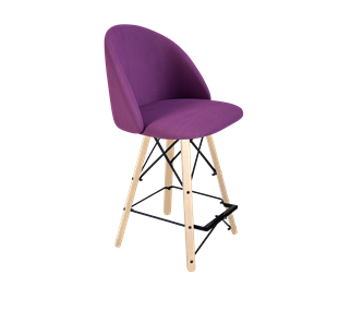 Полубарный стул SHT-ST35 / SHT-S80-1 (ягодное варенье/прозрачный лак/черный) в Артеме