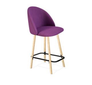 Полубарный стул SHT-ST35 / SHT-S94-1 (ягодное варенье/прозрачный лак/черный муар) в Артеме