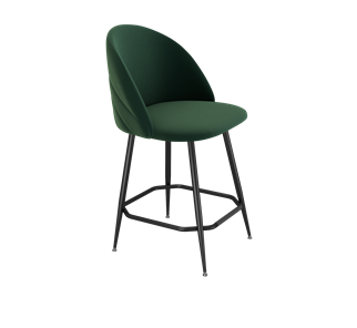 Полубарный стул SHT-ST35-2 / SHT-S148-1 (лиственно-зеленый/черный муар) во Владивостоке