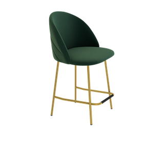 Полубарный стул SHT-ST35-2 / SHT-S29P-1 (лиственно-зеленый/золото) во Владивостоке