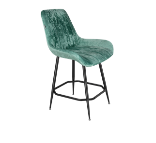 Полубарный стул SHT-ST37 / SHT-S148-1 (зеленый чай/черный муар) в Артеме