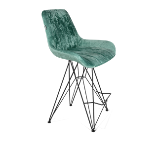 Полубарный стул SHT-ST37 / SHT-S66-1 (зеленый чай/черный муар) в Артеме