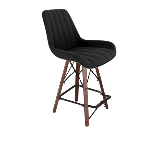 Полубарный стул SHT-ST37 / SHT-S80-1 (ночное затмение/темный орех/черный) в Артеме