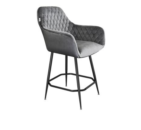 Полубарный стул SHT-ST38 / SHT-S148-1 (угольно-серый/черный муар) во Владивостоке - изображение