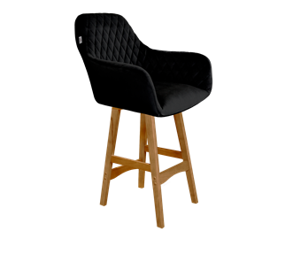 Полубарный стул SHT-ST38 / SHT-S65-1 (ночное затмение/светлый орех) в Артеме