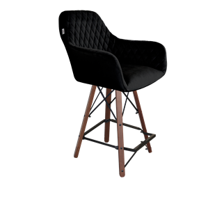 Полубарный стул SHT-ST38 / SHT-S80-1 (ночное затмение/темный орех/черный) в Находке